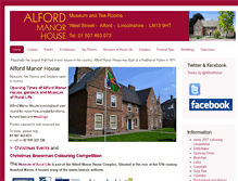 Tablet Screenshot of alfordmanorhouse.co.uk